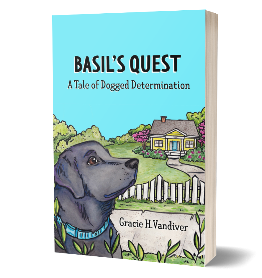 Basil's Quest Cover Mockup © Gracie H Vandiver